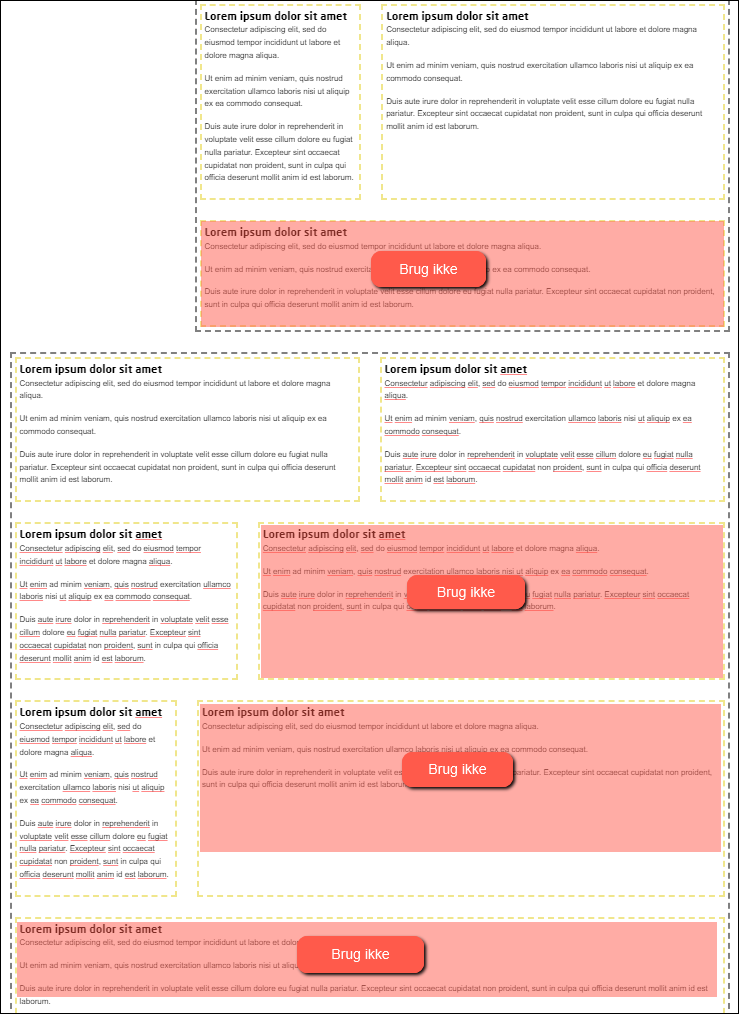 Placering af rich text-modulet